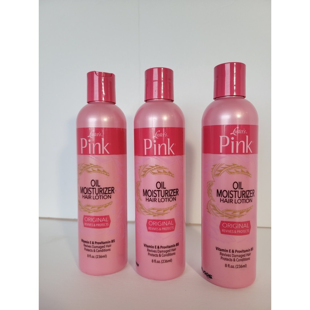 Luster's Pink Oil Moisturizer Hair Lotion Original  Revives & Protects set of 3